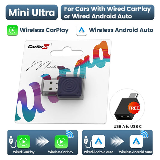 🚘 Adattatore Wireless per CarPlay e Android Auto