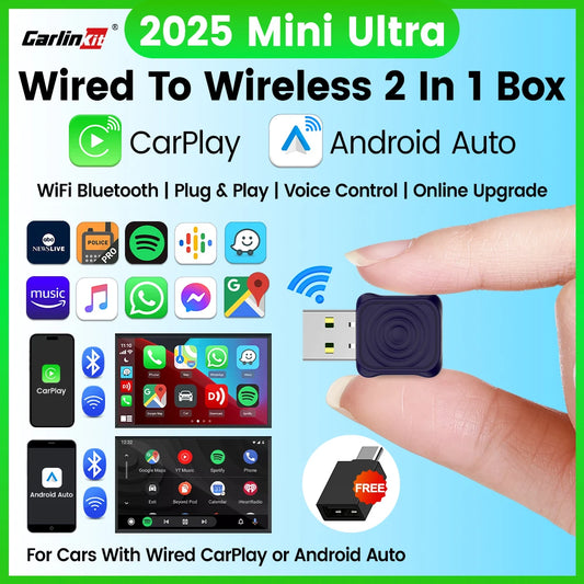 🚘 Adattatore Wireless per CarPlay e Android Auto