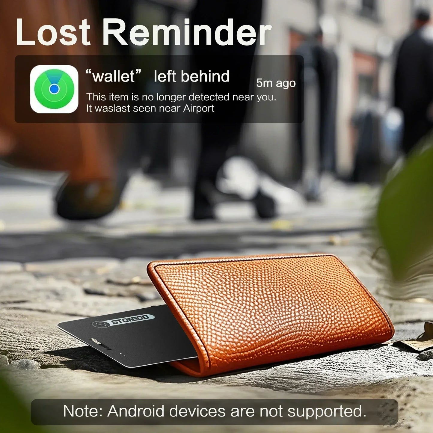 🕵️‍♂️Smart Tracker Ultra Sottile con Bluetooth per Portafogli e Oggetti Personali