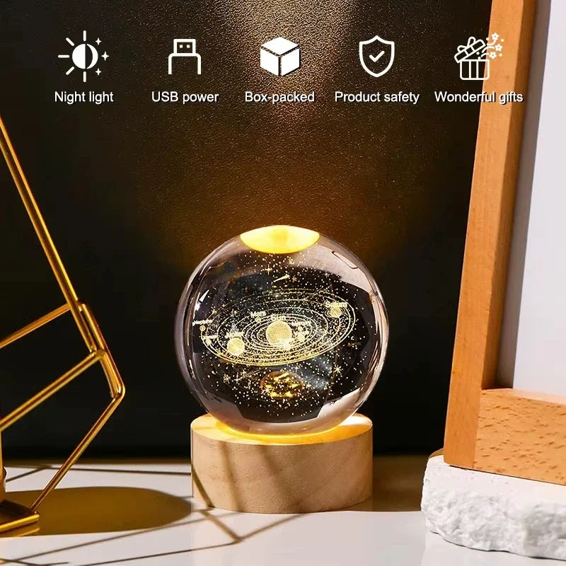 🪐 Lampada Notturna Sistema Solare 3D – Eleganza Cosmica per la Tua Casa