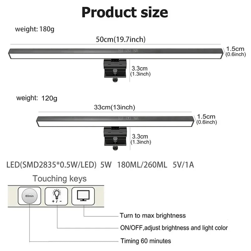 💡 Lampada da Scrivania LED Regolabile con Timer e Modalità Lettura